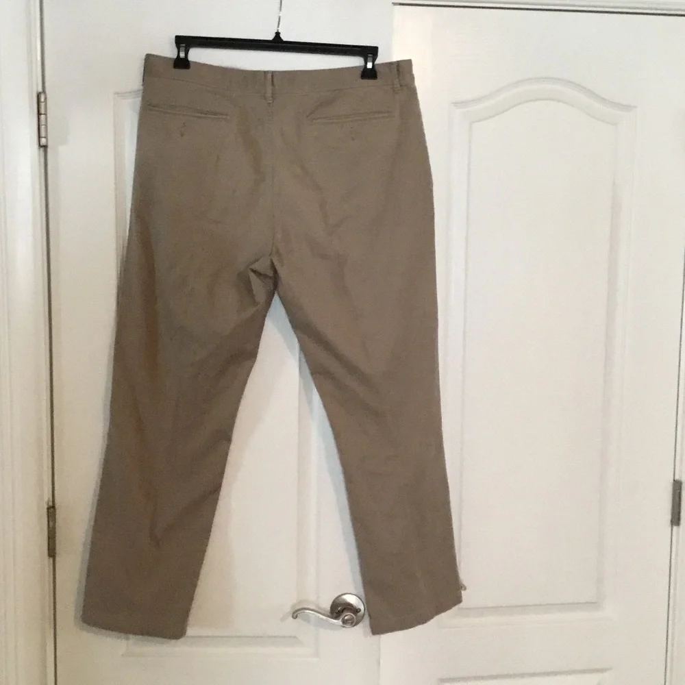 DKNY Men's Khaki Straight-Leg Chinos